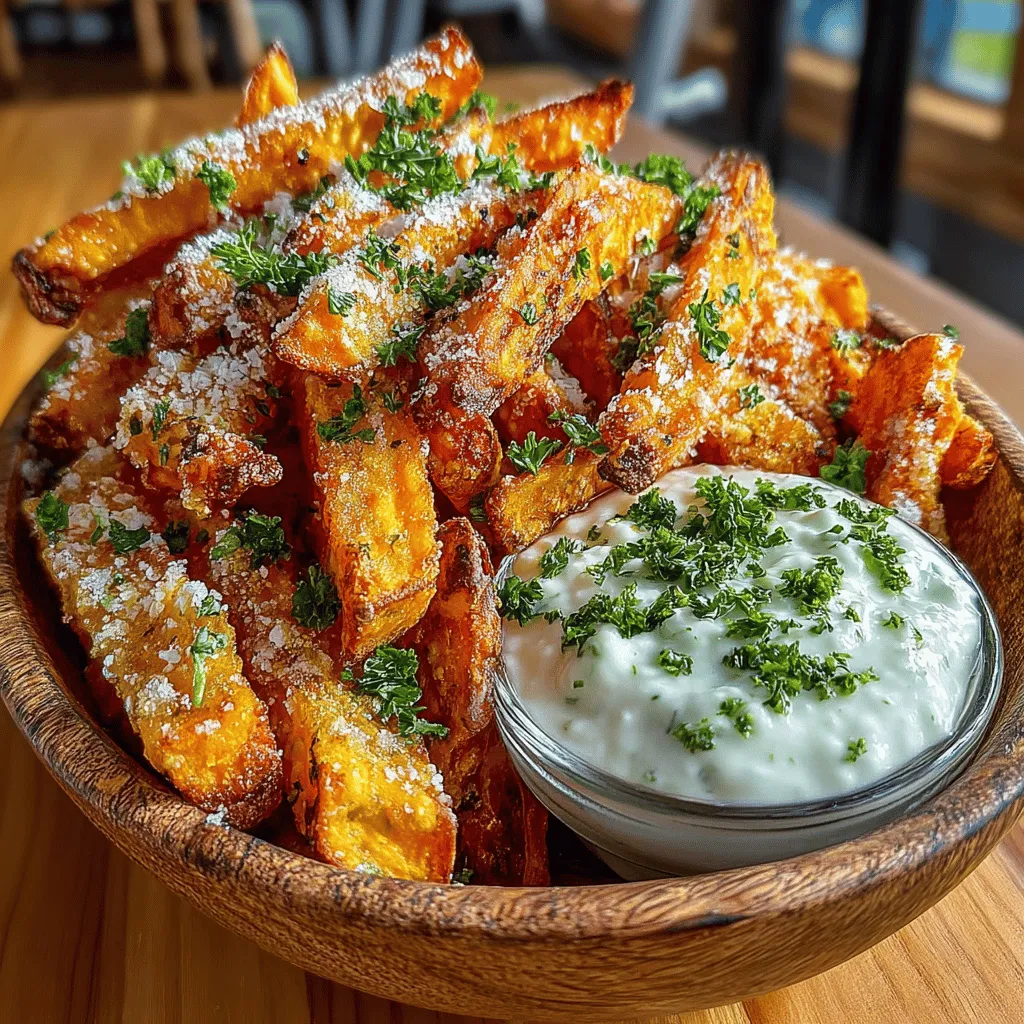 - 2 large sweet potatoes - 2 tablespoons olive oil - 1 teaspoon garlic powder - 1 teaspoon paprika - 1/2 teaspoon salt - 1/2 teaspoon black pepper - 1/4 teaspoon cayenne pepper (optional, for heat)