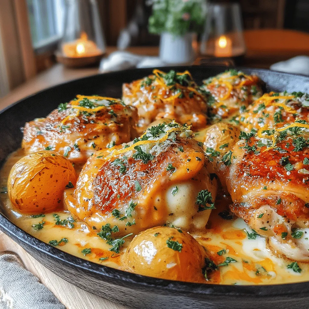 Creamy Garlic Butter Chicken and Potatoes is a delightful one-pan dish that brings together the rich flavors of garlic and butter with the comforting appeal of tender chicken and baby potatoes. This recipe is perfect for those who appreciate a meal that feels indulgent yet is surprisingly simple to prepare.