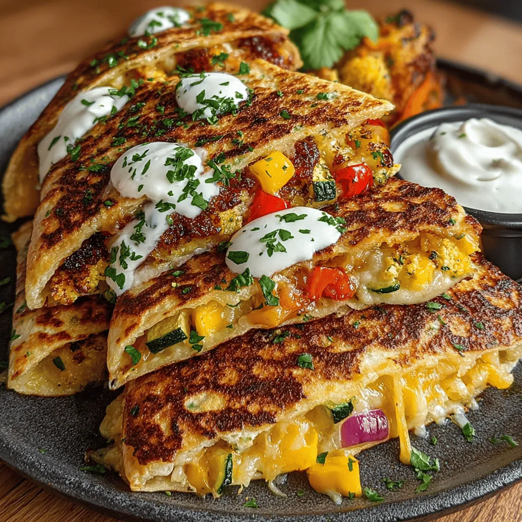 Air frying has revolutionized the way we approach cooking, offering a healthier alternative that does not compromise on flavor or texture. The Cheesy Air Fryer Veggie Quesadillas are a perfect example of this culinary innovation. This recipe highlights the versatility of quesadillas, which can easily adapt to various dietary preferences, whether you're a vegetarian, vegan, or simply looking to incorporate more vegetables into your meals. With their quick preparation time, delightful flavors, and nutritional benefits from fresh ingredients, these quesadillas are sure to become a family favorite.