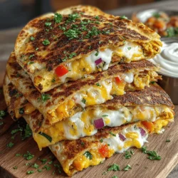 Air frying has revolutionized the way we approach cooking, offering a healthier alternative that does not compromise on flavor or texture. The Cheesy Air Fryer Veggie Quesadillas are a perfect example of this culinary innovation. This recipe highlights the versatility of quesadillas, which can easily adapt to various dietary preferences, whether you're a vegetarian, vegan, or simply looking to incorporate more vegetables into your meals. With their quick preparation time, delightful flavors, and nutritional benefits from fresh ingredients, these quesadillas are sure to become a family favorite.