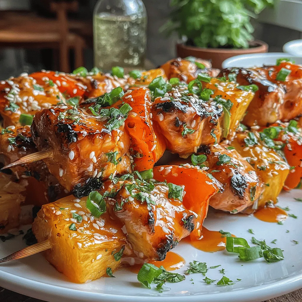 Sweet and Sour Chicken Skewers are a delightful dish that combines tender chicken with vibrant vegetables and a tangy sauce. This recipe captures the essence of a beloved classic while adding a fun twist that makes it perfect for any occasion. Whether you're hosting a gathering, firing up the grill for a barbecue, or looking for a quick weeknight dinner, these skewers are sure to impress.