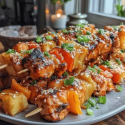 Sweet and Sour Chicken Skewers are a delightful dish that combines tender chicken with vibrant vegetables and a tangy sauce. This recipe captures the essence of a beloved classic while adding a fun twist that makes it perfect for any occasion. Whether you're hosting a gathering, firing up the grill for a barbecue, or looking for a quick weeknight dinner, these skewers are sure to impress.