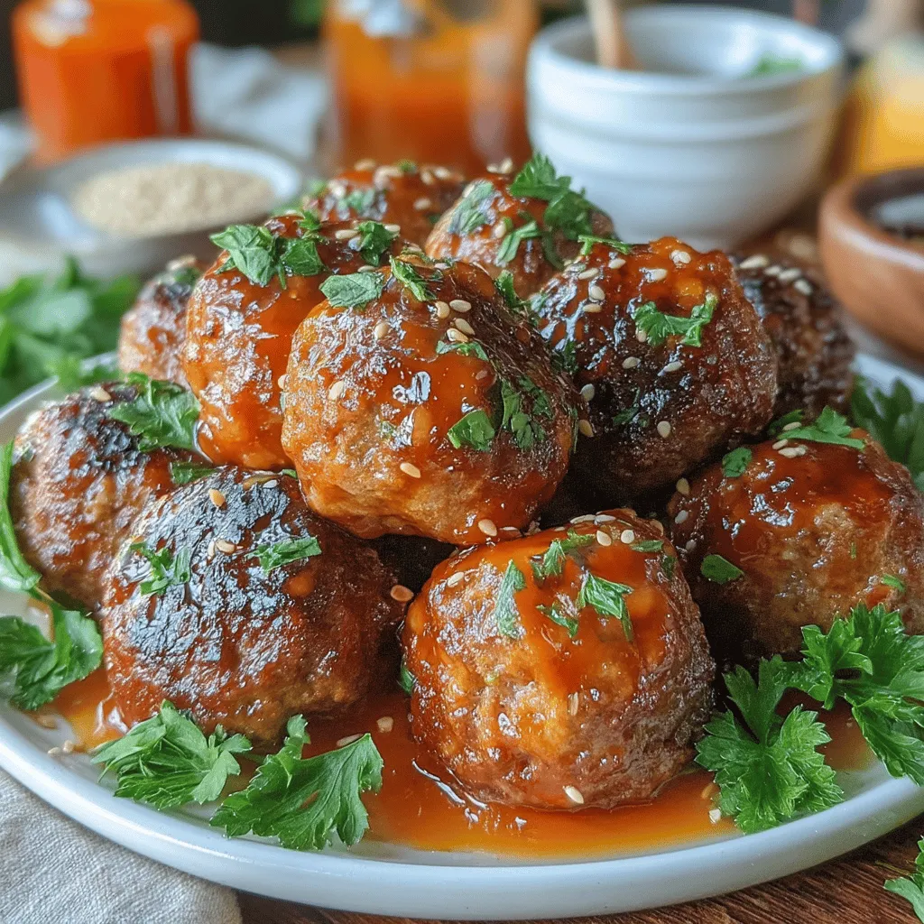Sweet and Spicy Sriracha Honey Meatballs are a delightful fusion of flavors that tantalize the taste buds with each bite. The combination of savory meatballs glazed in a sticky, spicy honey sauce makes them an irresistible dish, perfect for any occasion. Whether served as an appetizer at a gathering or as a main course alongside rice, these meatballs are sure to impress.