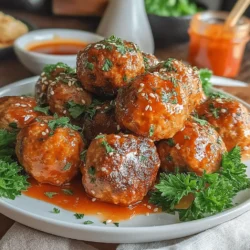 Sweet and Spicy Sriracha Honey Meatballs are a delightful fusion of flavors that tantalize the taste buds with each bite. The combination of savory meatballs glazed in a sticky, spicy honey sauce makes them an irresistible dish, perfect for any occasion. Whether served as an appetizer at a gathering or as a main course alongside rice, these meatballs are sure to impress.