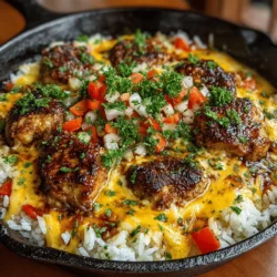 One-pan meals have gained immense popularity for their simplicity and convenience, and the Cheesy Chicken and Rice Skillet is a prime example of why. This dish combines tender, juicy chicken with perfectly cooked rice, all enveloped in a rich, cheesy sauce that tantalizes the taste buds. Not only does it offer a delightful blend of flavors, but it also presents a variety of textures—crunchy vegetables, creamy cheese, and hearty grains. The best part? Everything cooks together in one pan, making cleanup a breeze.