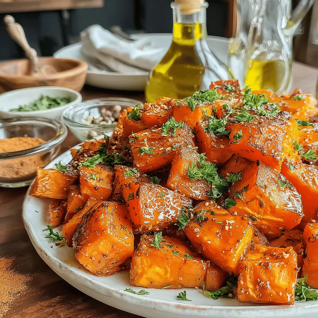 Maple Glazed Crispy Roasted Sweet Potatoes are not just a side dish; they are a celebration of flavor and texture that can elevate any meal. The natural sweetness of sweet potatoes shines through in this recipe, enhanced by the rich, warm notes of maple syrup and a delightful crunch that makes them irresistible. Perfect for family dinners or gatherings, these roasted sweet potatoes are sure to impress.