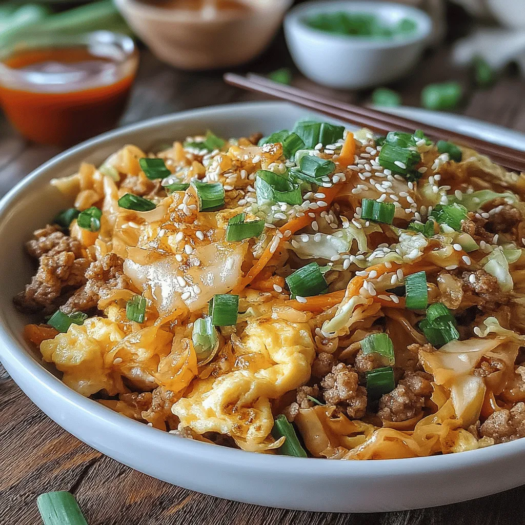 Egg Roll in a Bowl is a delightful and simplified take on the classic egg roll, offering all the beloved flavors without the fuss of wrapping and frying. This deconstructed dish has gained popularity for its ability to deliver a satisfying meal in a fraction of the time, making it perfect for busy weeknights.