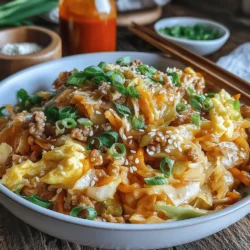 Egg Roll in a Bowl is a delightful and simplified take on the classic egg roll, offering all the beloved flavors without the fuss of wrapping and frying. This deconstructed dish has gained popularity for its ability to deliver a satisfying meal in a fraction of the time, making it perfect for busy weeknights.