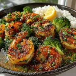 If you're in search of a simple yet flavorful dish that can elevate your weeknight dinners, look no further than this Zesty One-Pan Lemon Garlic Shrimp & Broccoli recipe. This delightful combination of succulent shrimp and crisp broccoli, all infused with zesty lemon and aromatic garlic, offers a gourmet experience without the hassle. Not only is this dish quick to prepare, making it ideal for busy lifestyles, but it is also packed with nutrients, making it a healthy option for you and your family. The vibrant flavors and colorful presentation will make it a favorite at the dinner table.