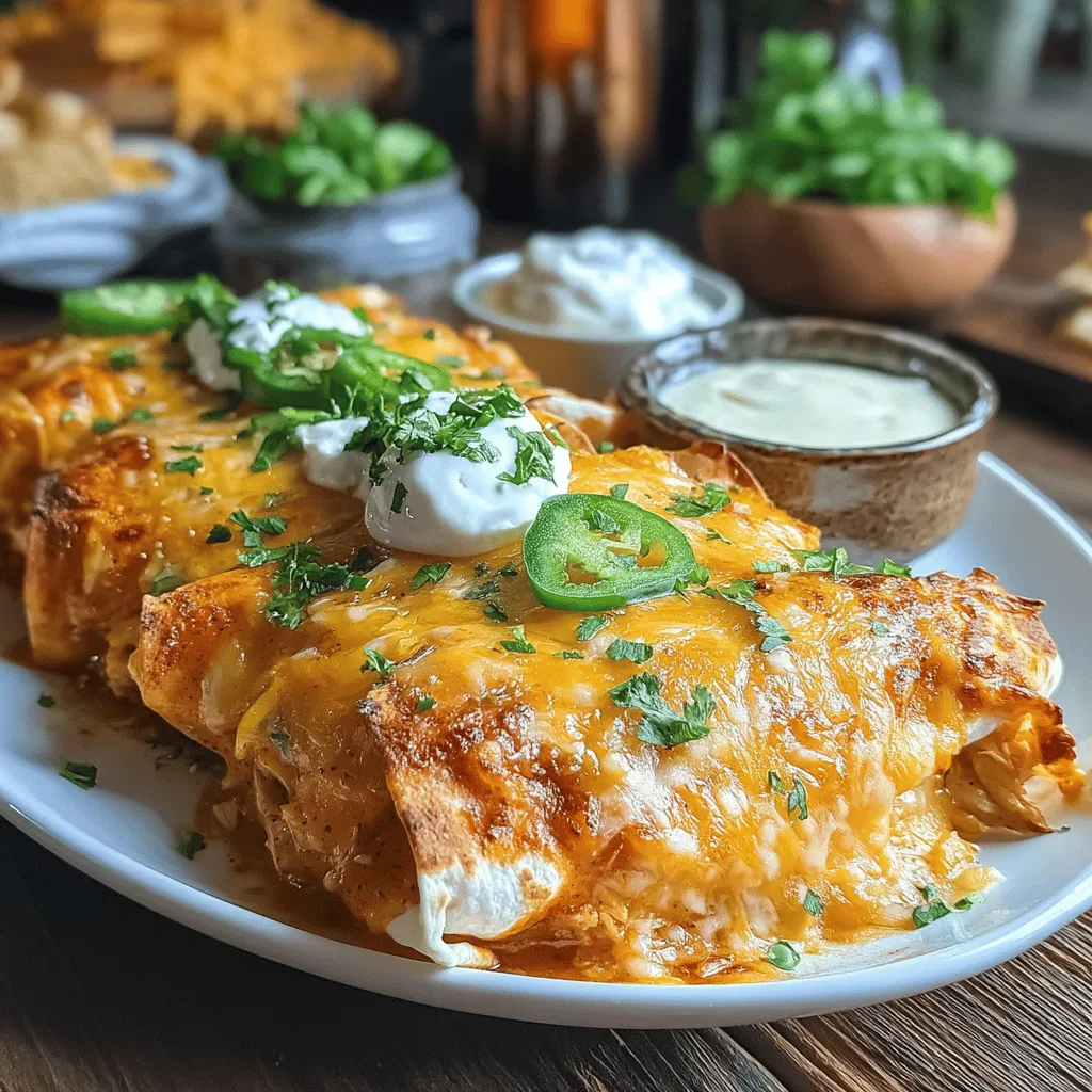 Cheesy Supremo Chicken Enchiladas