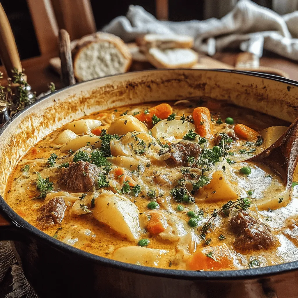 Comfort food is a beloved staple in home cooking, offering warmth and nostalgia with every bite. Among the array of comforting dishes, a one-pot meal stands out for its simplicity and heartiness. This One-Pot Creamy Veggie & Beef Stew brings together the rich flavors of tender beef and a vibrant medley of vegetables, all enveloped in a luxurious creamy sauce.