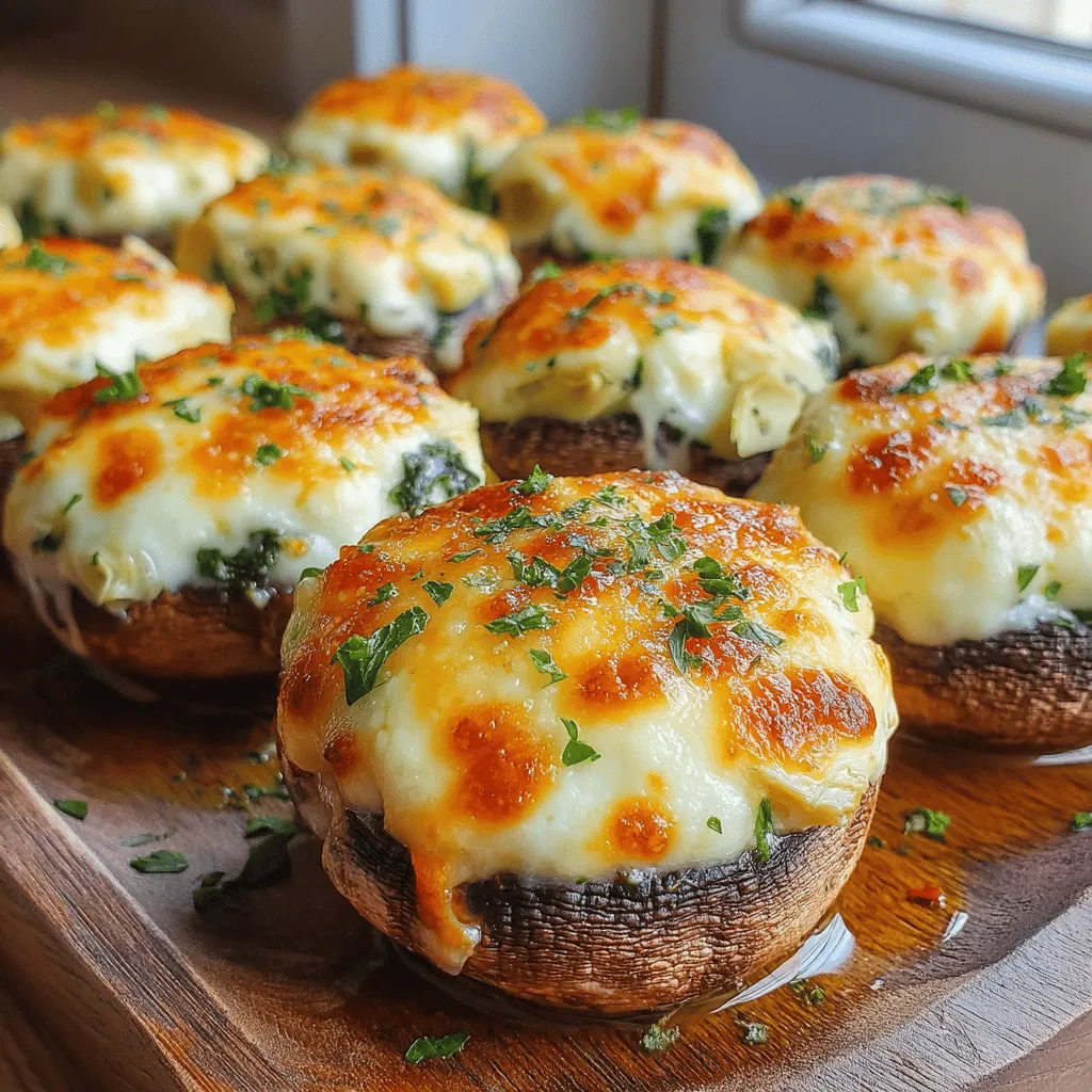 Delight your taste buds with a savory treat that effortlessly combines rich flavors and wholesome ingredients. Spinach Artichoke Stuffed Mushrooms are not only an impressive appetizer for gatherings but also a comforting dish that can easily be enjoyed any time of the year. This blog post will guide you through the ingredients, preparation, and baking process to create these mouthwatering stuffed mushrooms that are sure to leave your guests asking for more.