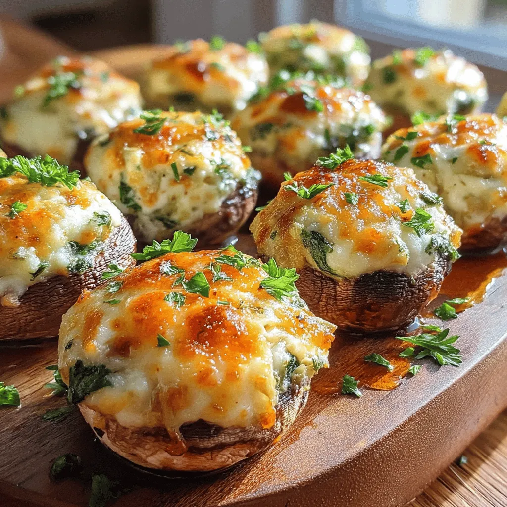 Delight your taste buds with a savory treat that effortlessly combines rich flavors and wholesome ingredients. Spinach Artichoke Stuffed Mushrooms are not only an impressive appetizer for gatherings but also a comforting dish that can easily be enjoyed any time of the year. This blog post will guide you through the ingredients, preparation, and baking process to create these mouthwatering stuffed mushrooms that are sure to leave your guests asking for more.