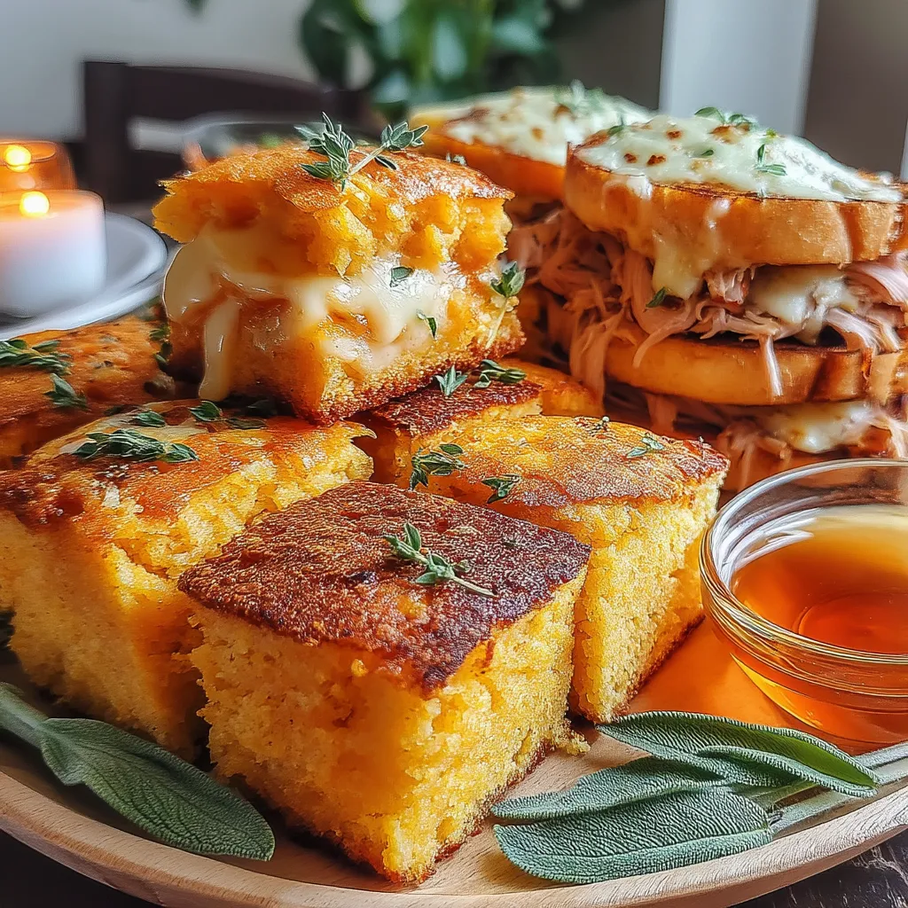 Comfort food has a special place in our hearts, often evoking memories of family gatherings and cozy nights in. One dish that perfectly embodies this sentiment is the Cheesy Sage Cornbread and Turkey Melt. This delightful recipe combines the warmth of cornbread with the savory goodness of turkey, creating a meal that is both satisfying and indulgent.